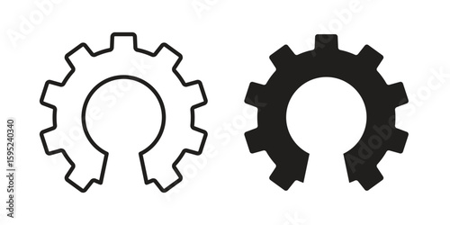 Open source icon set. minimal logotype web element pack.