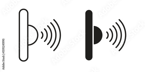 Infrared icon set. minimal logotype web element pack.