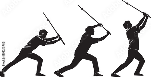 silhouette of a young man