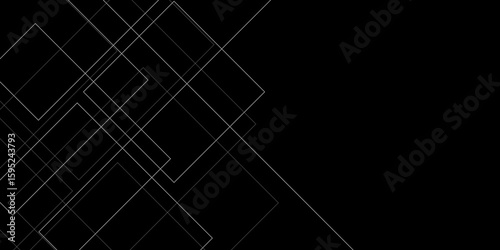 Abstract industrial Design random lines black on white background.Geometric seamless minimalist pattern with straight lines design.luxury black geometric random chaotic lines.squares and triangle line