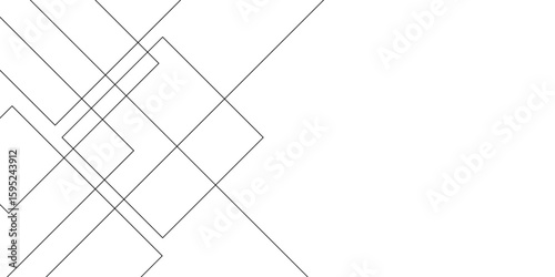 Abstract industrial Design random lines black on white background.Geometric seamless minimalist pattern with straight lines design.luxury black geometric random chaotic lines.squares and triangle line