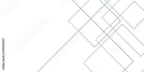 Abstract industrial Design random lines blue on white background.Geometric seamless minimalist pattern with straight lines design.luxury blue geometric random chaotic lines.squares and triangle line. 