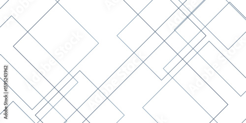 Abstract industrial Design random lines blue on white background.Geometric seamless minimalist pattern with straight lines design.luxury blue geometric random chaotic lines.squares and triangle line. 