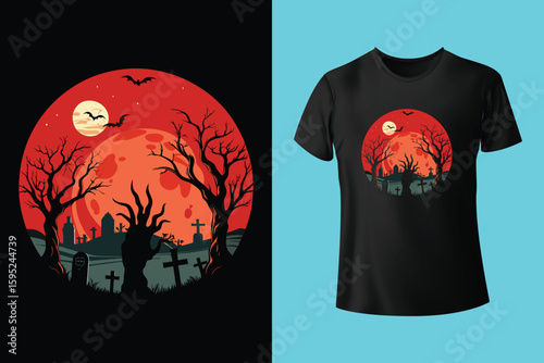 Spooky Mama Halloween T-Shirt Design
