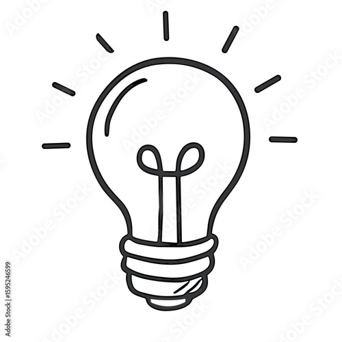 Idea Bulb icon vector