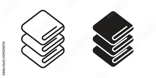 blanket icon set. minimal logotype web element pack.