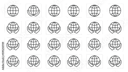 Collection of  scarab beetle designs and symbols