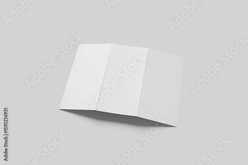 Blank Trifold Brochure Mockup