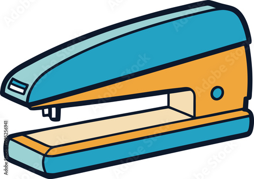 Stapler Silhouette Side Profile in Closed Position