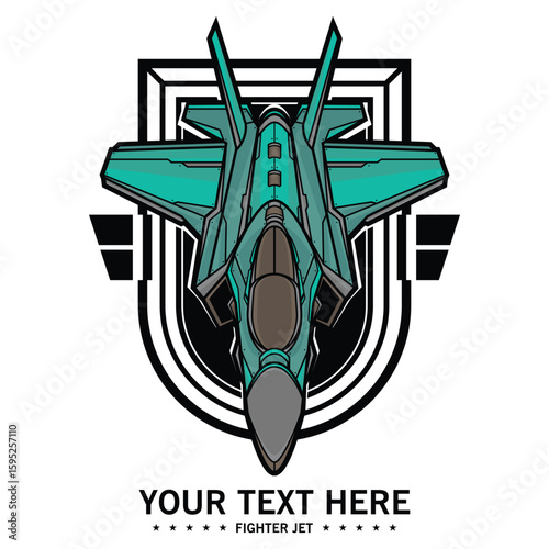 military fighter aircraft logo