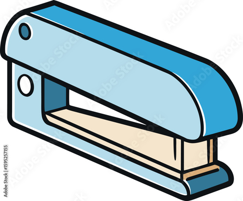 Stapler Silhouette Side Profile in Closed Position