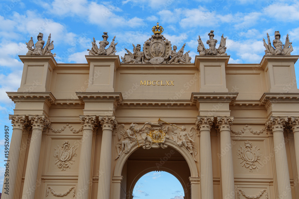 Obraz premium Die Stadt und die Gärten von Potsdam