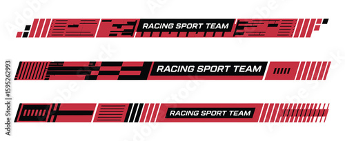 Set of car stripes design, racing lines, sport decal vinyl elements, automobile decorations, and vector racing graphics for high-speed vehicle customization

