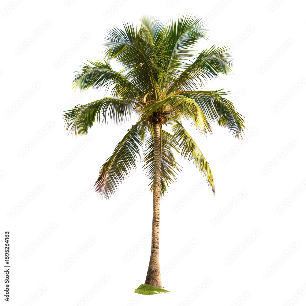 Obraz premium Isolated coconut palm tree (1)