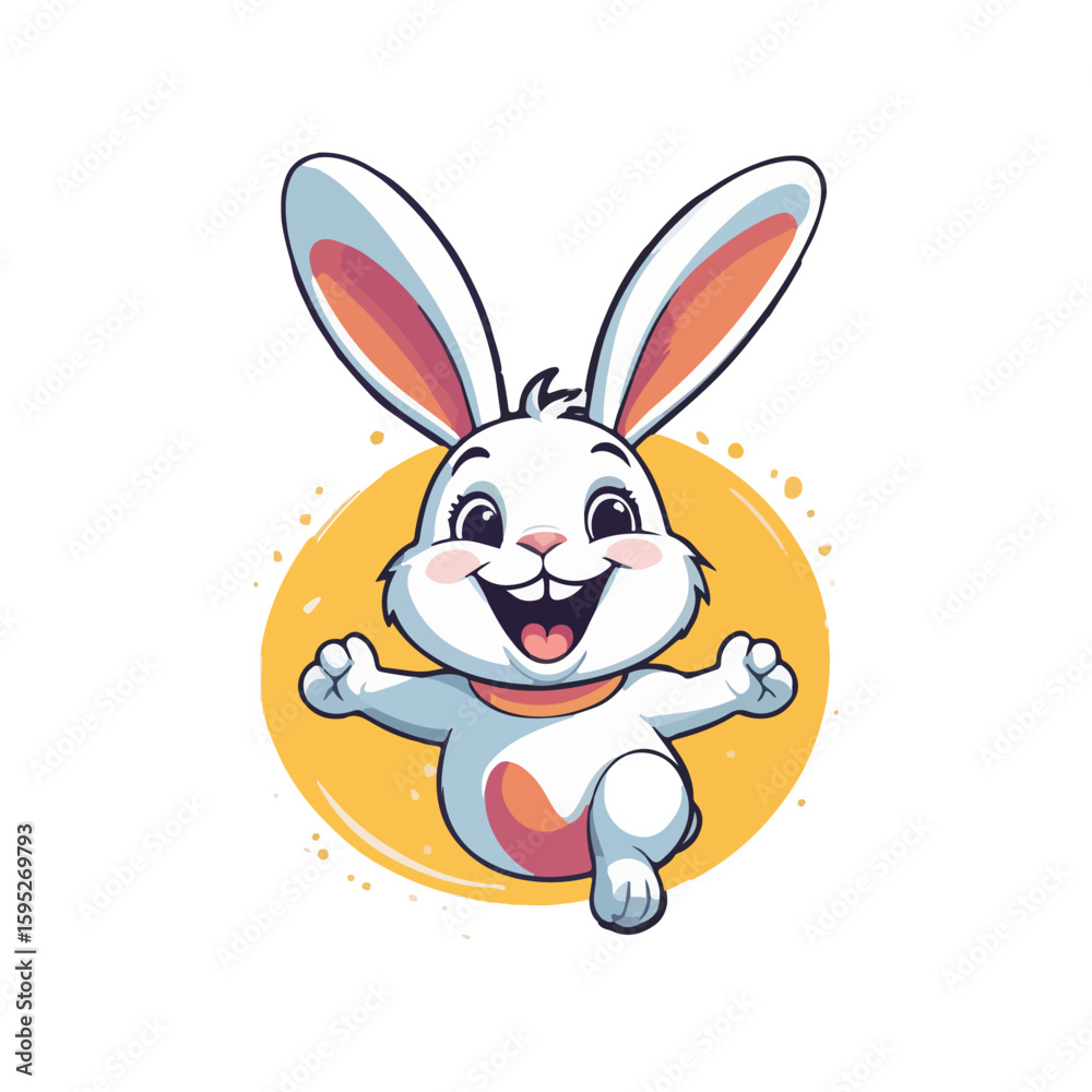 Obraz premium Bouncing Bunny Joy