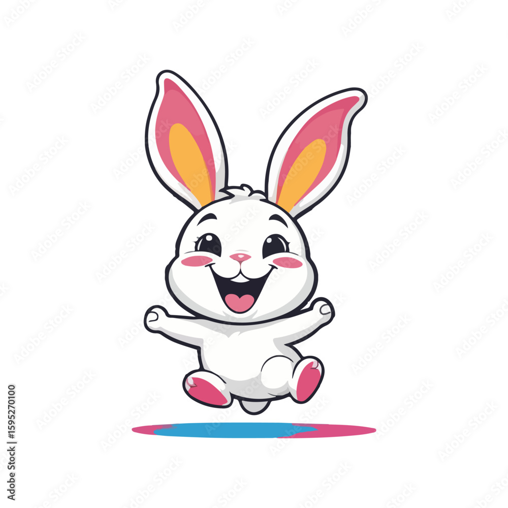 Obraz premium Bouncing Bunny Joy