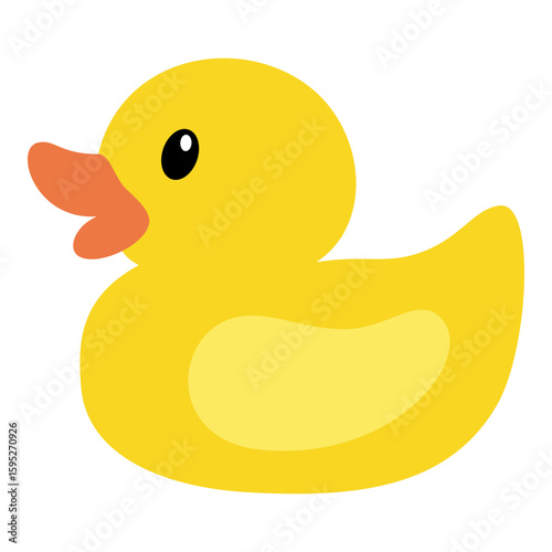 Yellow duck icon. isolated on white background