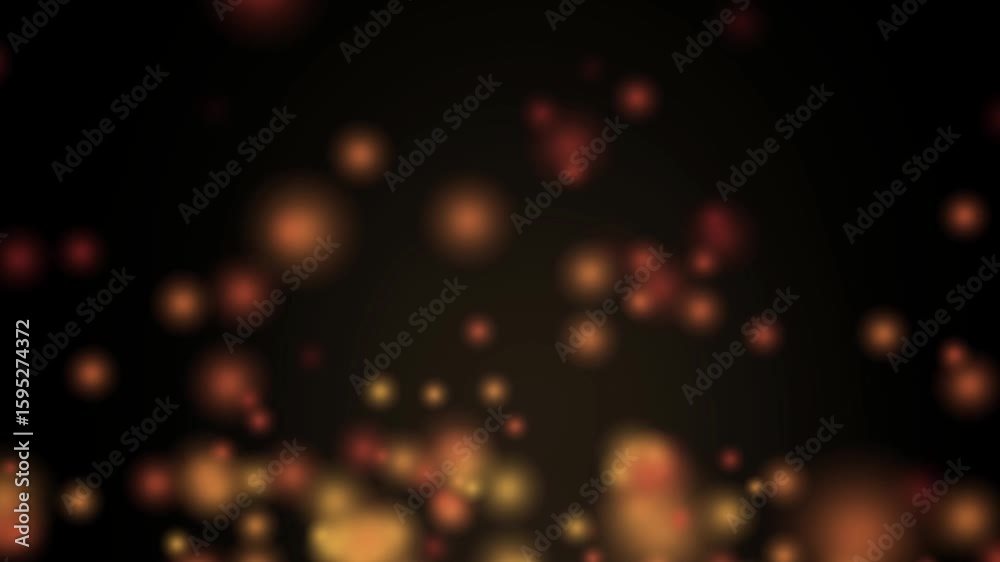 Bright glowing fire particles rising fast. flakes. particles moving fast with wind. Hot burning sparks and ashes motion. 4k. black Dark background. Abstract loop animation glow bokeh dust floating