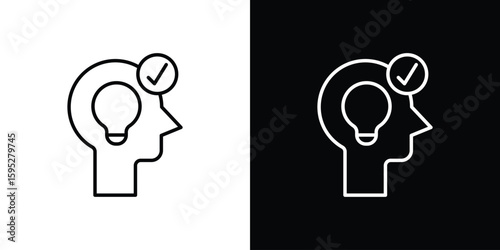 Understand icons. linear trend modern icons set