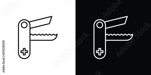 Swiss Knife icons. linear trend modern icons set