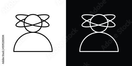 Stress icons. linear trend modern icons set