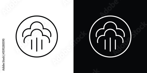 Steam icons. linear trend modern icons set