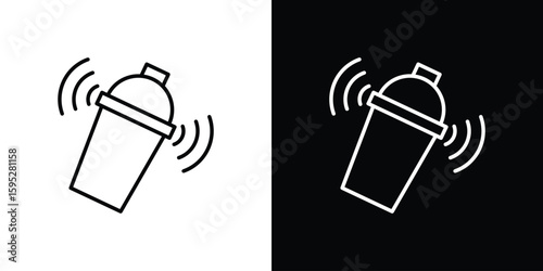 Shaker icons. linear trend modern icons set