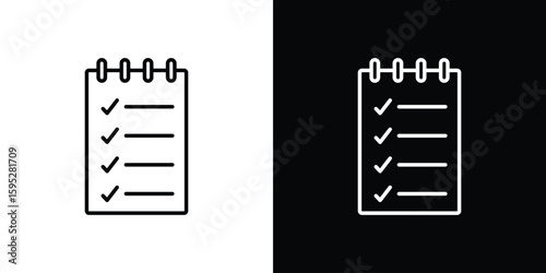 Reservation icons. linear trend modern icons set