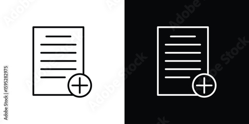 Paperless icons. linear trend modern icons set