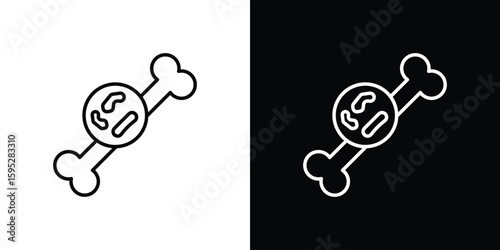 Multiple myeloma icons. linear trend modern icons set