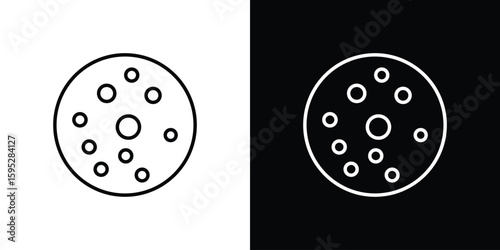 Leukemia icons. linear trend modern icons set