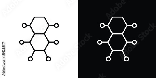 Hormones icons. linear trend modern icons set