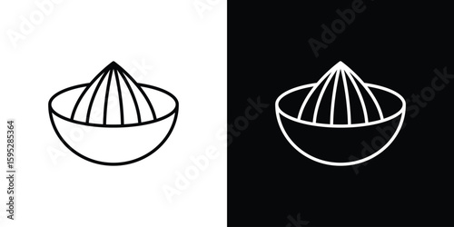 Hand Juicer icons. linear trend modern icons set