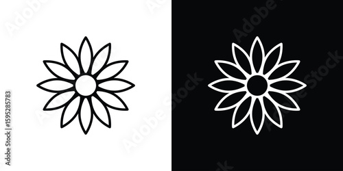 Gerbera icons. linear trend modern icons set
