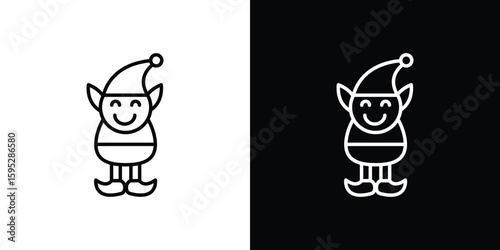 Elf icons. linear trend modern icons set