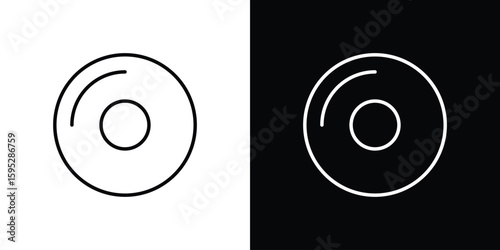 DVD icons. linear trend modern icons set