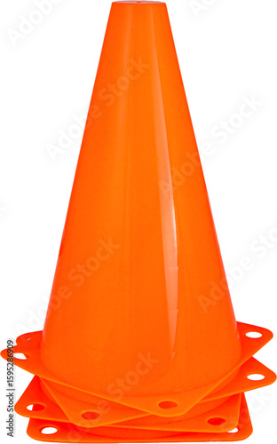 250719.Stack of Four  Orange Training Cones.png