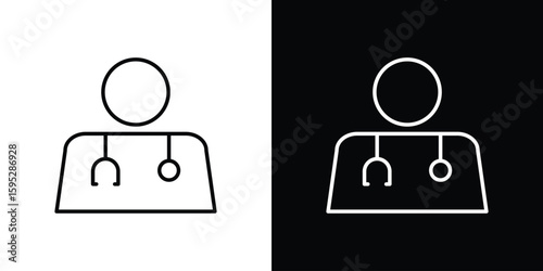 Doctor icons. linear trend modern icons set