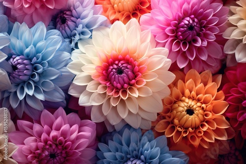 abstract flowers background close-up