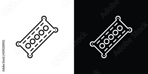 Car gasket icons. linear trend modern icons set