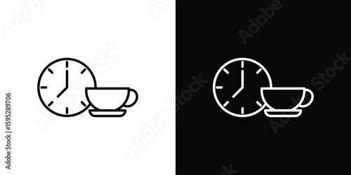 Break icons. linear trend modern icons set