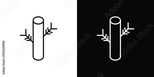 Blood vessel icons. linear trend modern icons set