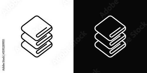 blanket icons. linear trend modern icons set