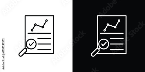 Auditors icons. linear trend modern icons set