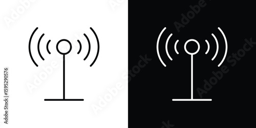 Antenna icon elements. A modern flat and line icons set