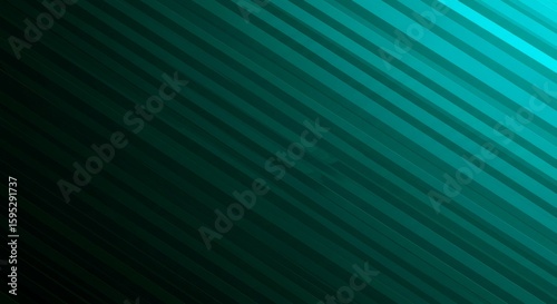Abstract Teal Gradient Diagonal Stripes Background Design