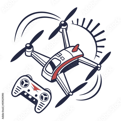 Racing drone and controller remote control flying