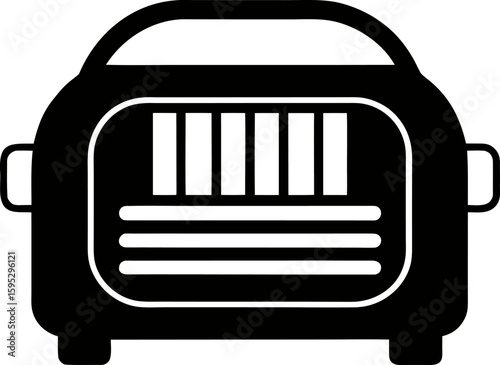 Portable Heater Silhouette Vector Icon