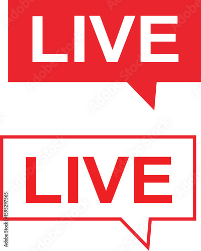 Live Chat and Streaming Icons 