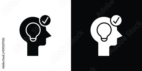 Understand icon in modern thin line and glyph concept.